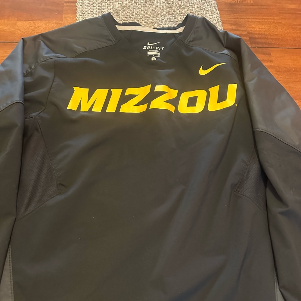 Nike Black Dri-FIT Long Sleeve Mizzou Pullover Men’s Size Small